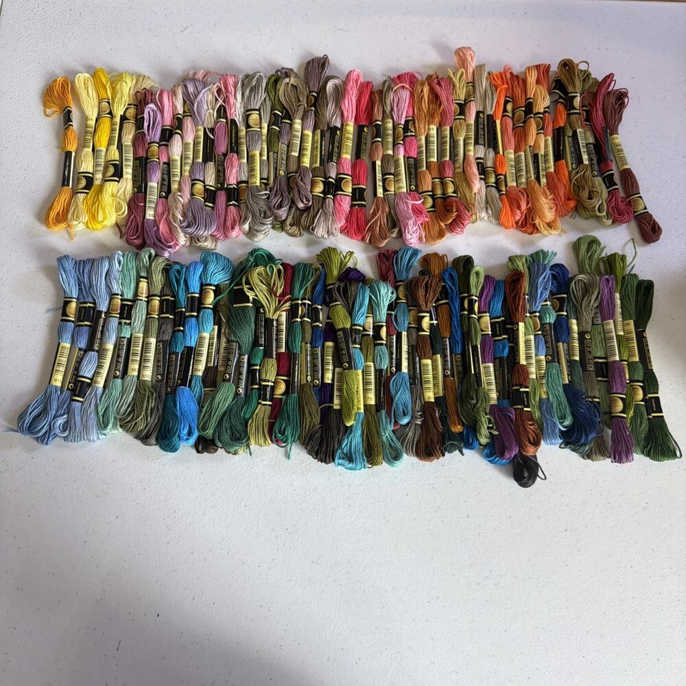 99 skeins Lot colorfast Multicolor Embroidery Cross Stitch Thread 8m New